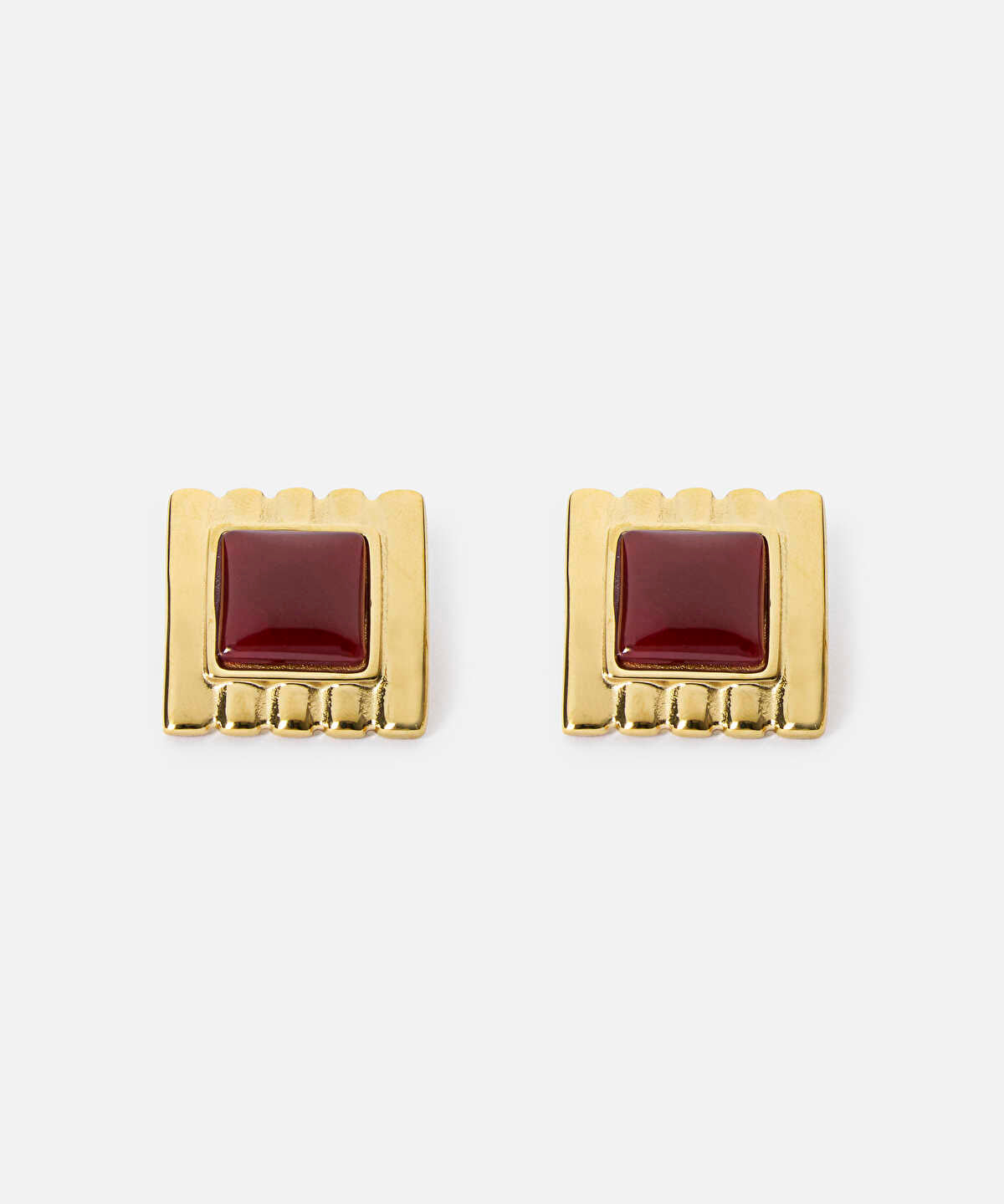 Zoomed Textured Mixed Media Earrings