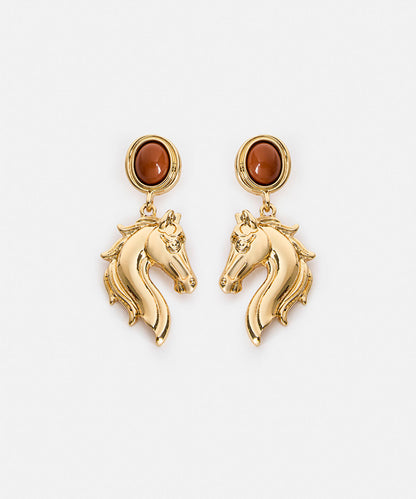 Dangling Horse Earrings