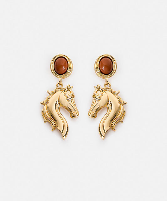 Dangling Horse Earrings
