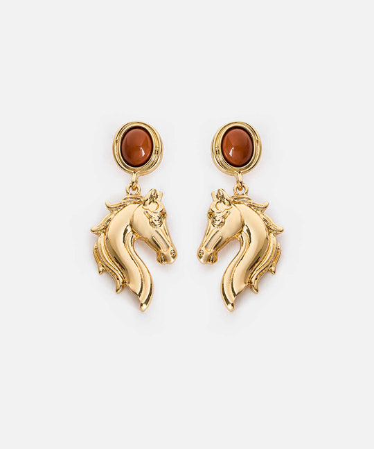 Dangling Horse Earrings