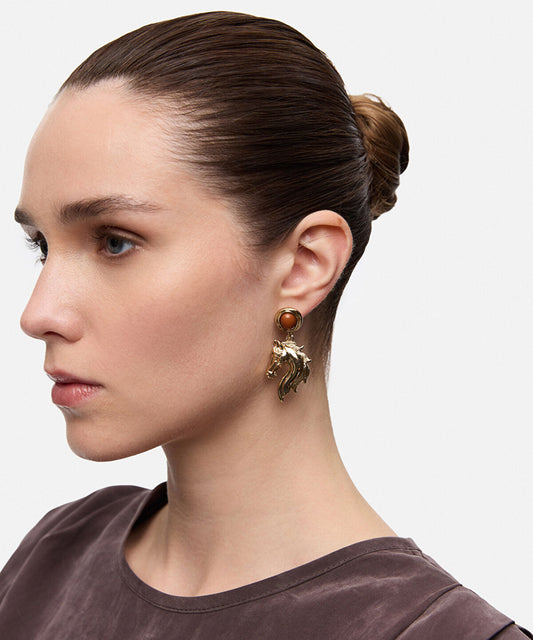 Dangling Horse Earrings