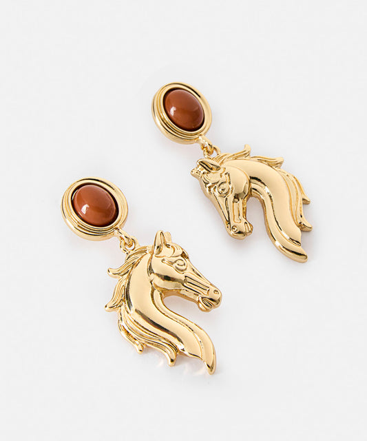 Dangling Horse Earrings