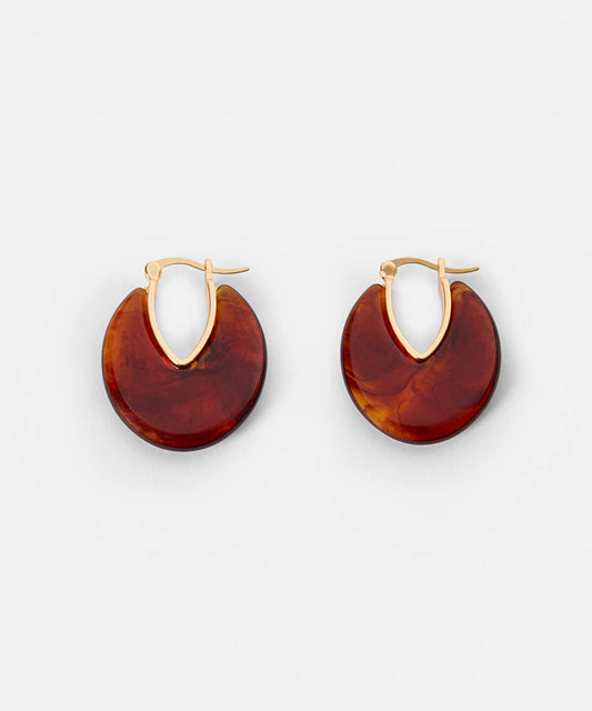 Patterned Contrast Earrings