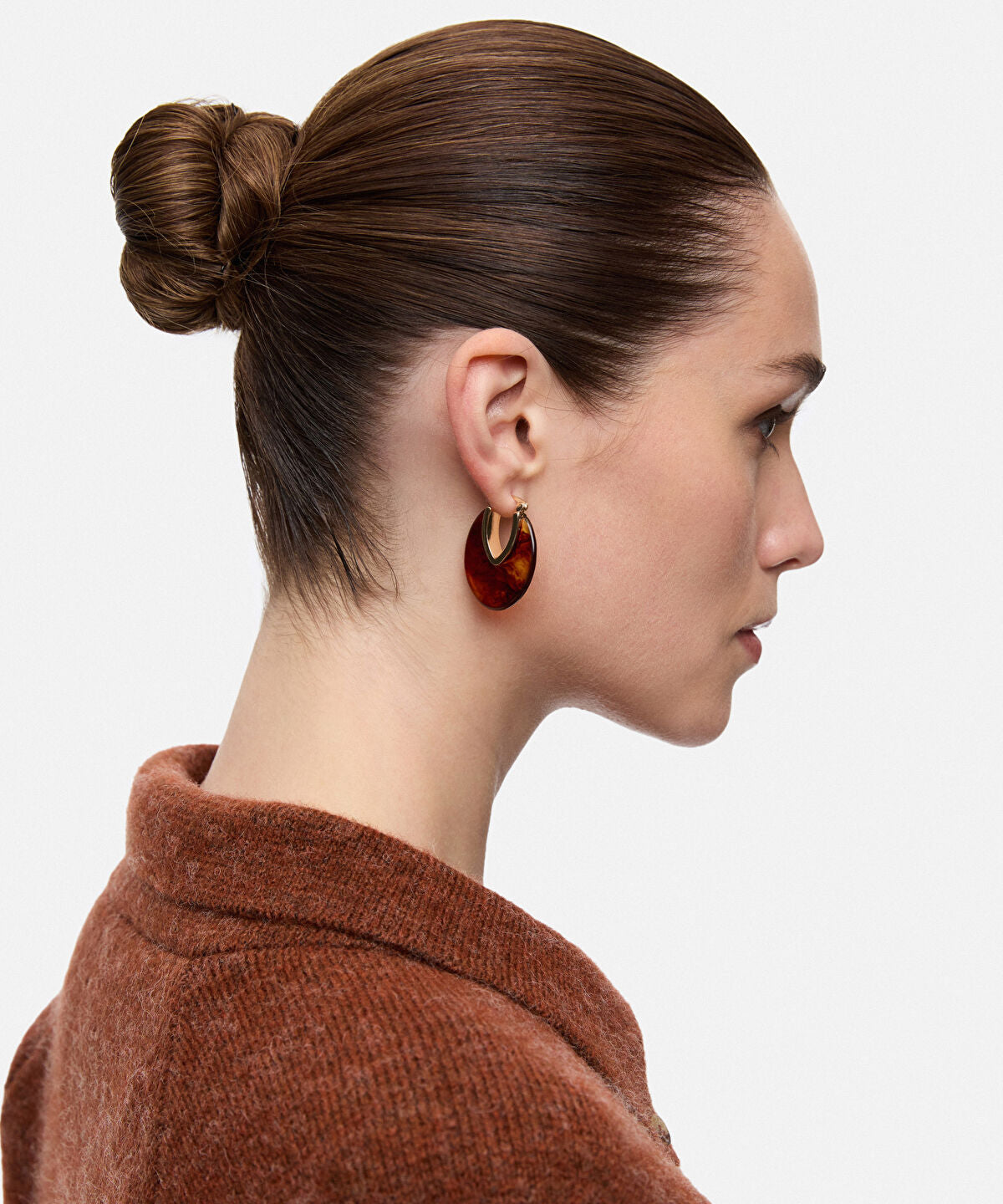 Patterned Contrast Earrings