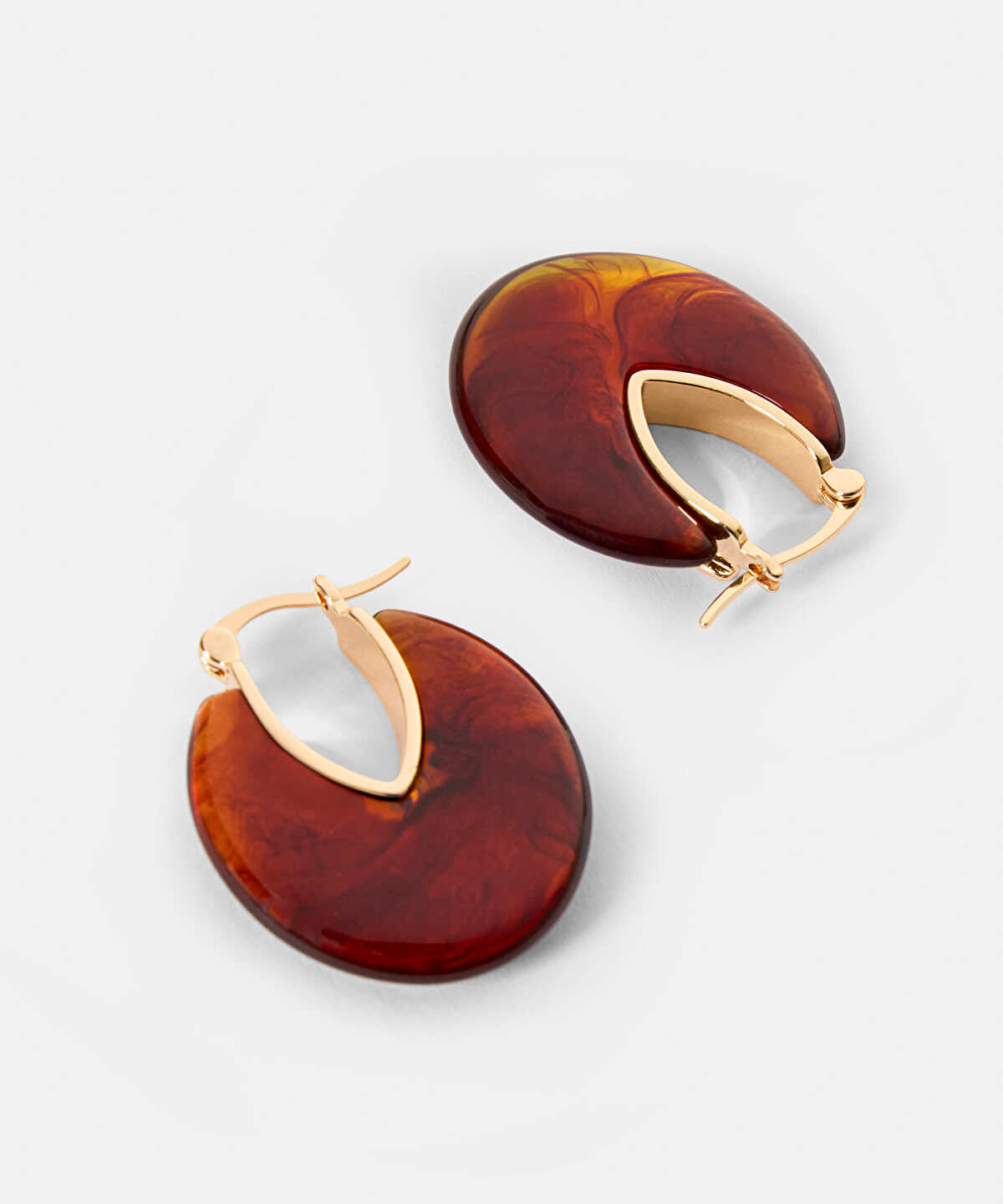 Patterned Contrast Earrings
