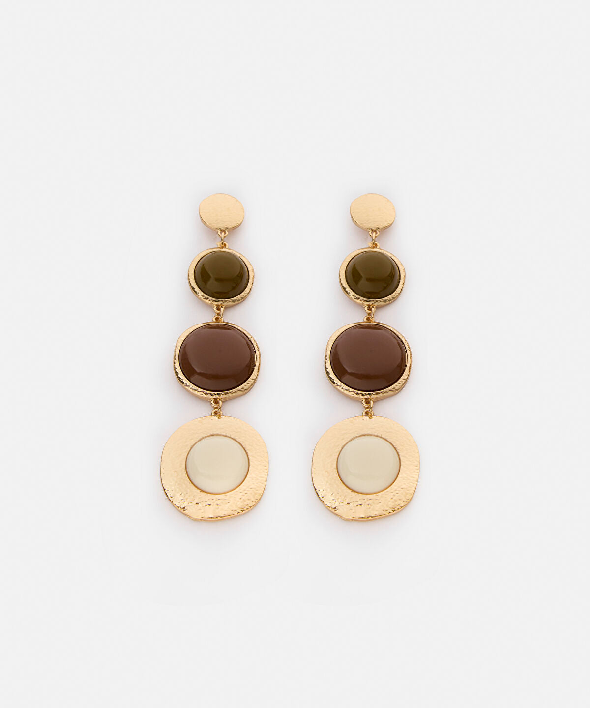 Zoomed Combined Beaded Dangle Earrings