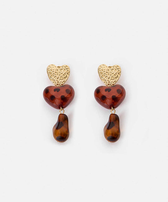 Dangling Heart Earrings