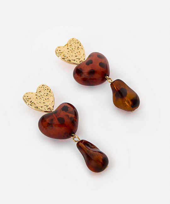 Dangling Heart Earrings