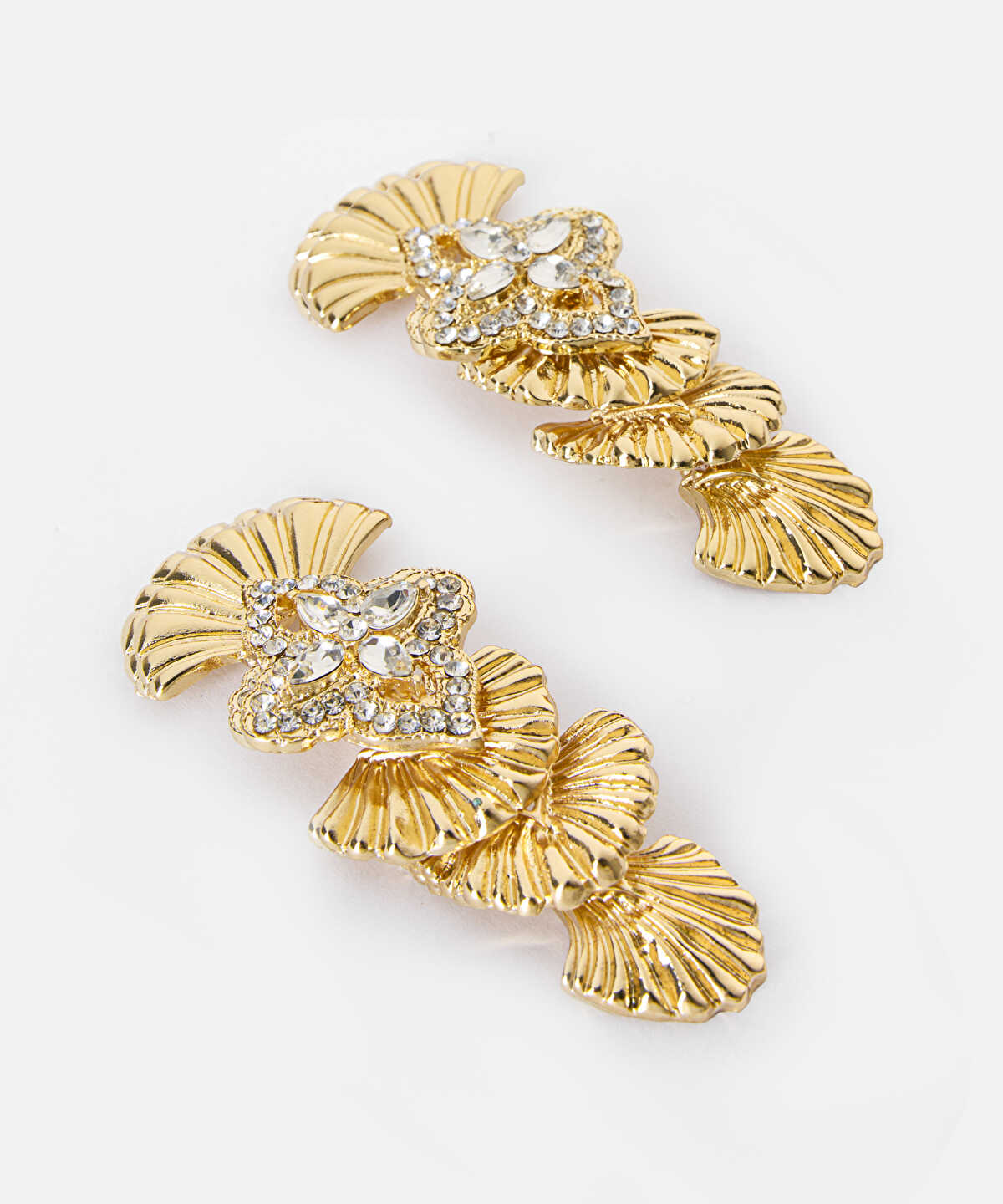 Multi-Piece Rhinestone Earrings