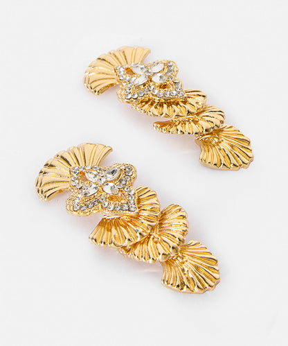 Multi-Piece Rhinestone Earrings