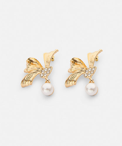 Crystal and Faux Pearl Earrings