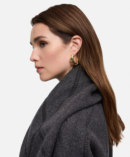 Textured Hoop Earrings