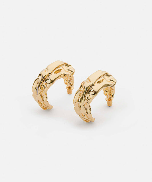 Textured Hoop Earrings