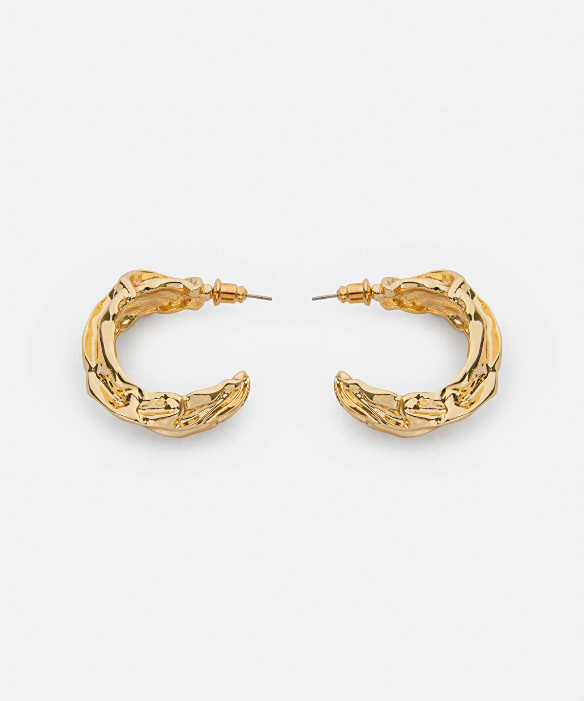 Textured Hoop Earrings