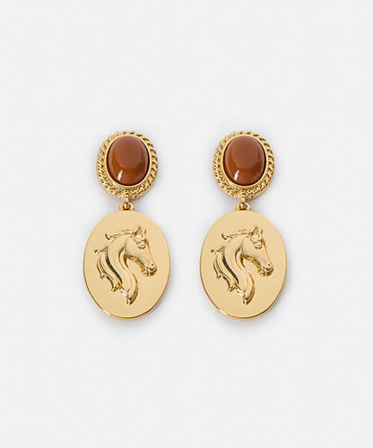 Dangling Horse Earrings