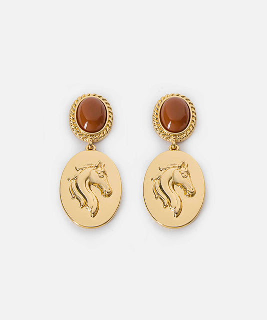 Dangling Horse Earrings