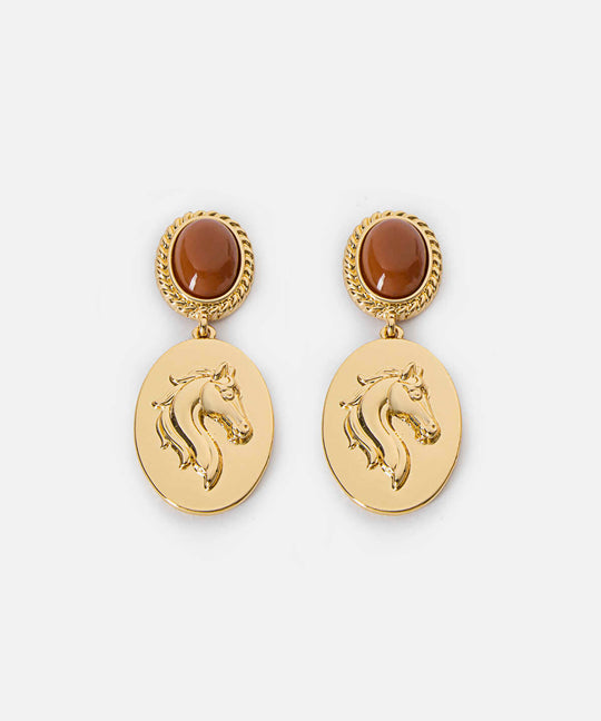 Dangling Horse Earrings