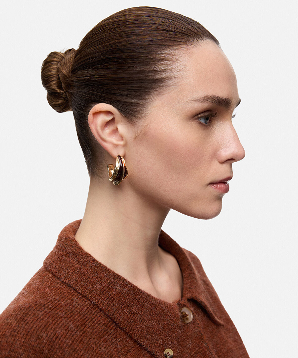 Textured Hoop Earring Set