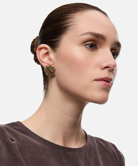 Metal Horse Earrings