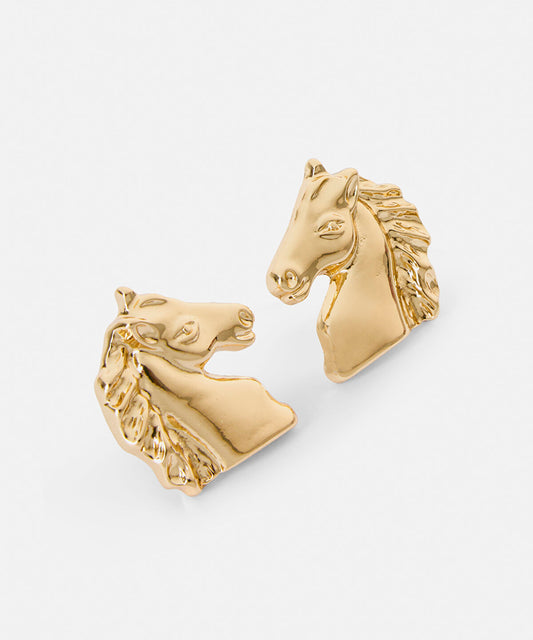 Metal Horse Earrings