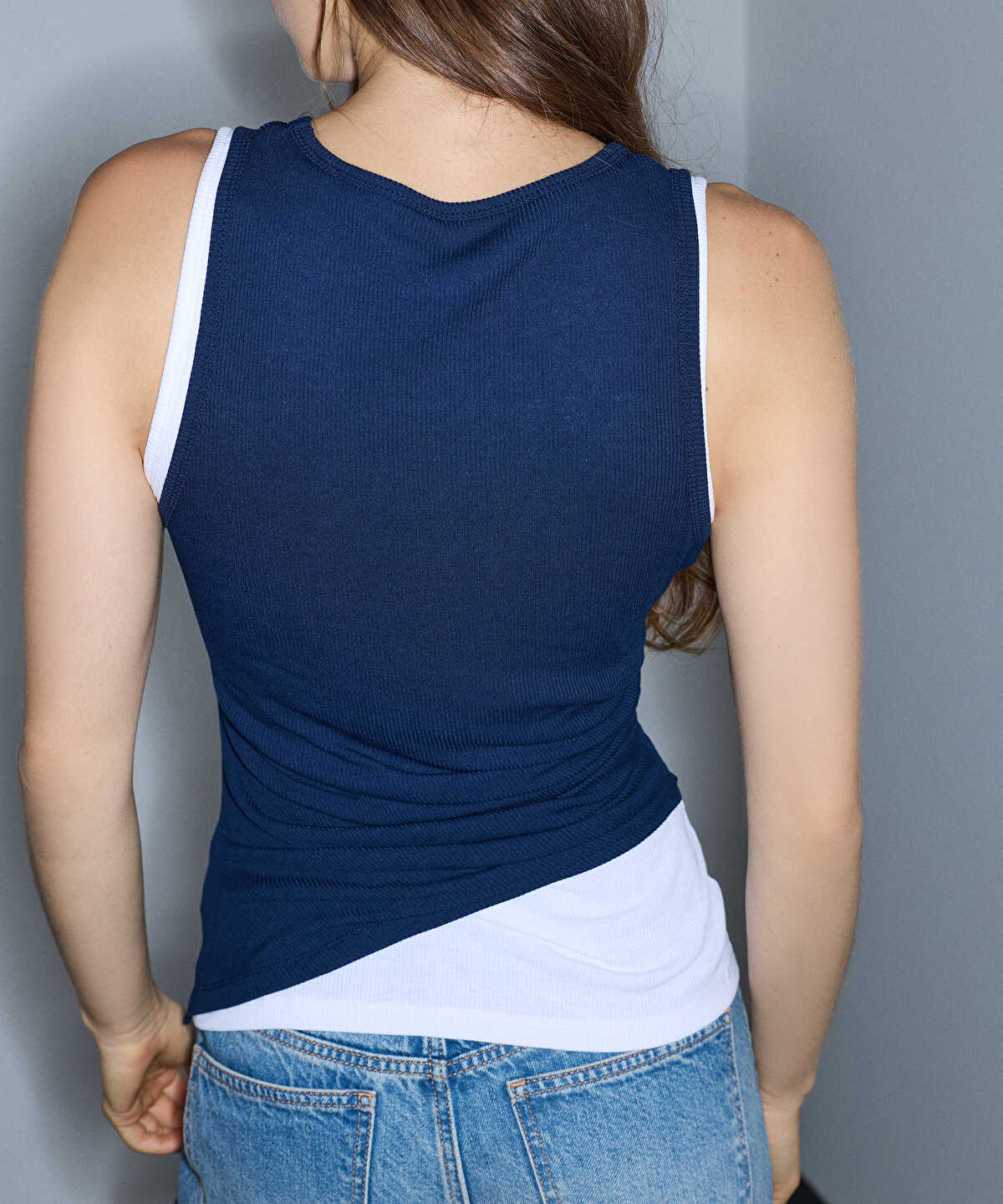 Layered-Effect Gathered T-Shirt