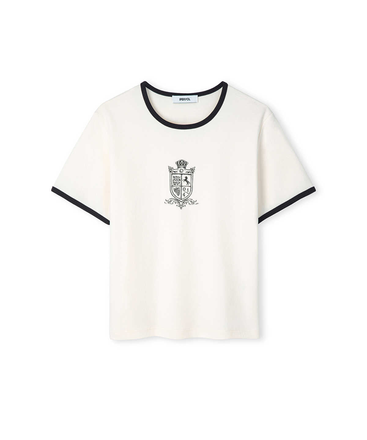 Printed T-Shirt with Contrast Piping
