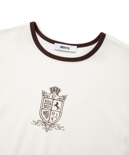 Printed T-Shirt with Contrast Piping