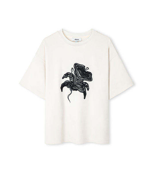 T-Shirt with Embroidered Applique