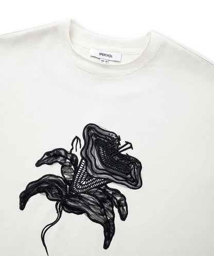 T-Shirt with Embroidered Applique