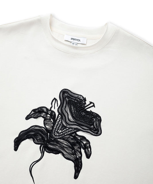T-Shirt with Embroidered Applique