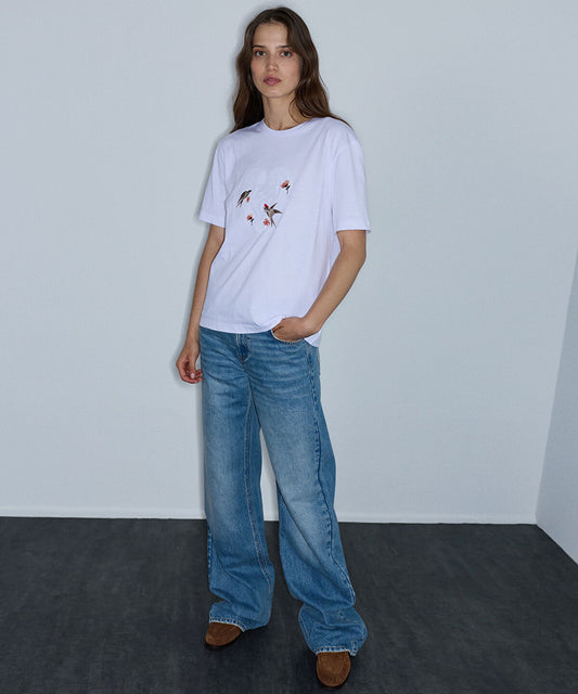 Monogram Embroidery T-Shirt