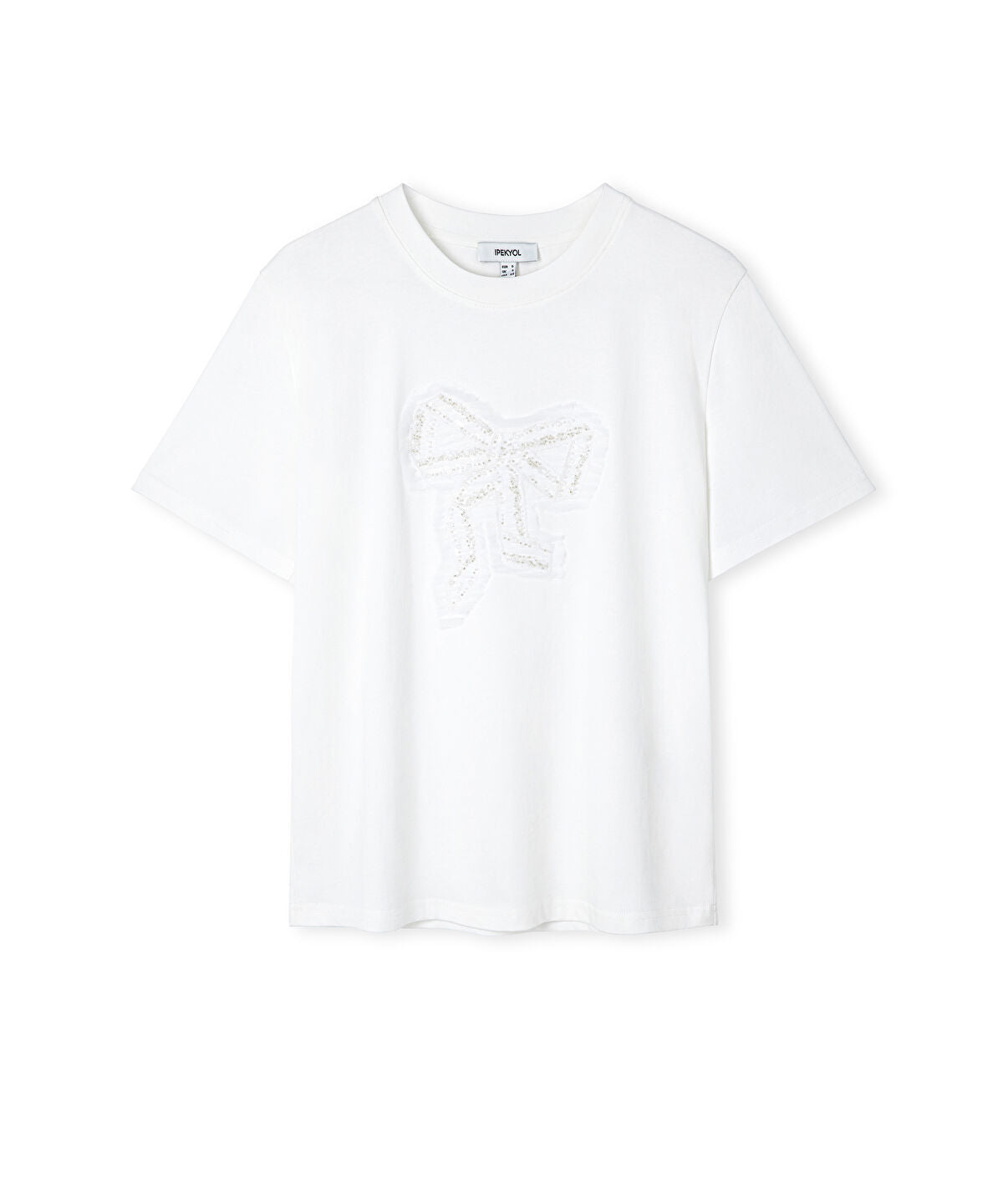 Zoomed Bow Applique T-Shirt 