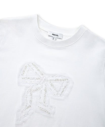 Bow Applique T-Shirt 