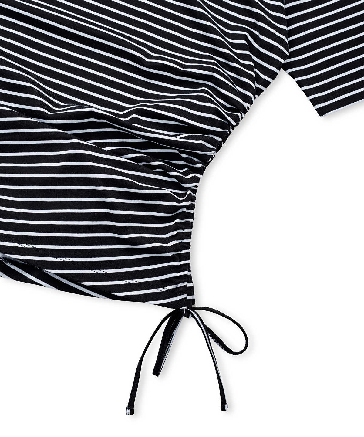 Zoomed Asymmetric Striped T-Shirt