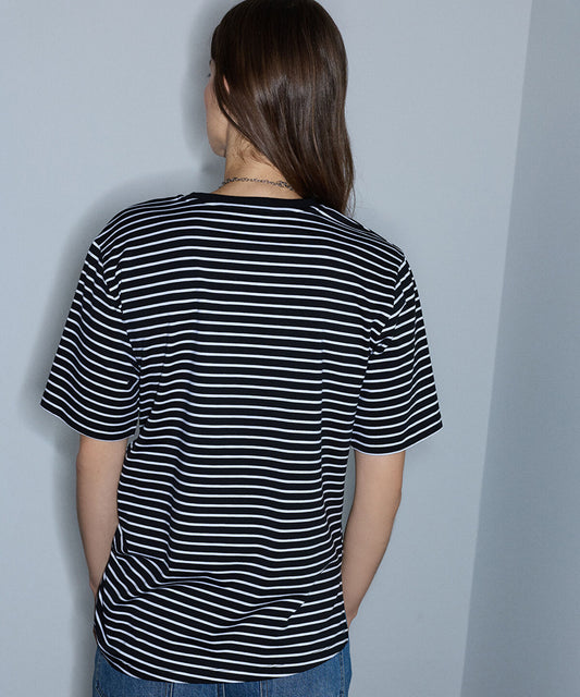 Asymmetric Striped T-Shirt