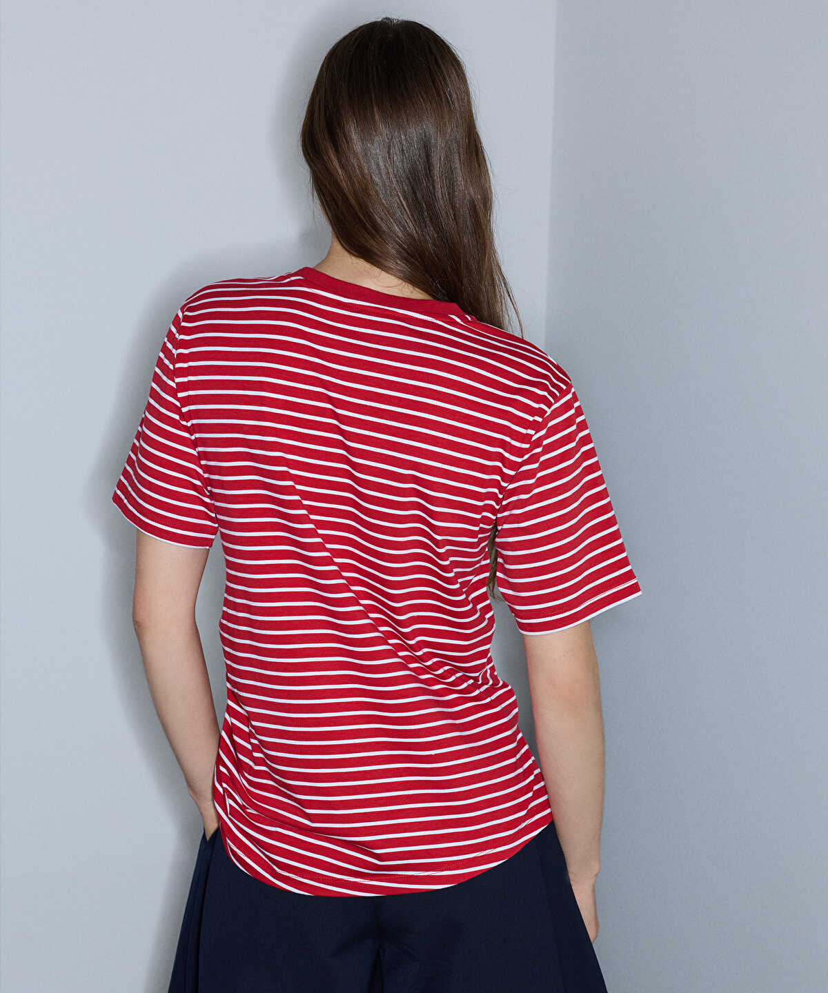 Asymmetric Striped T-Shirt