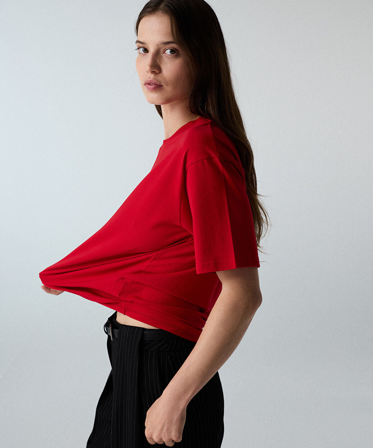 Zoomed Basic Crew Neck T-Shirt