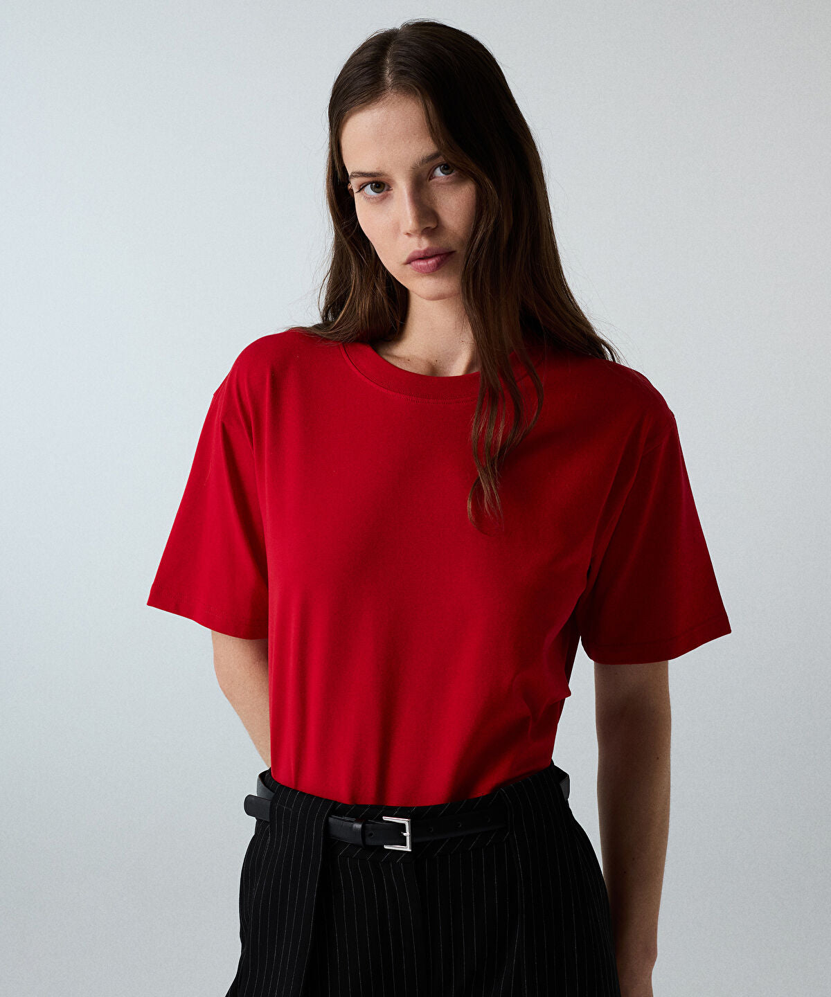 Zoomed Basic Crew Neck T-Shirt