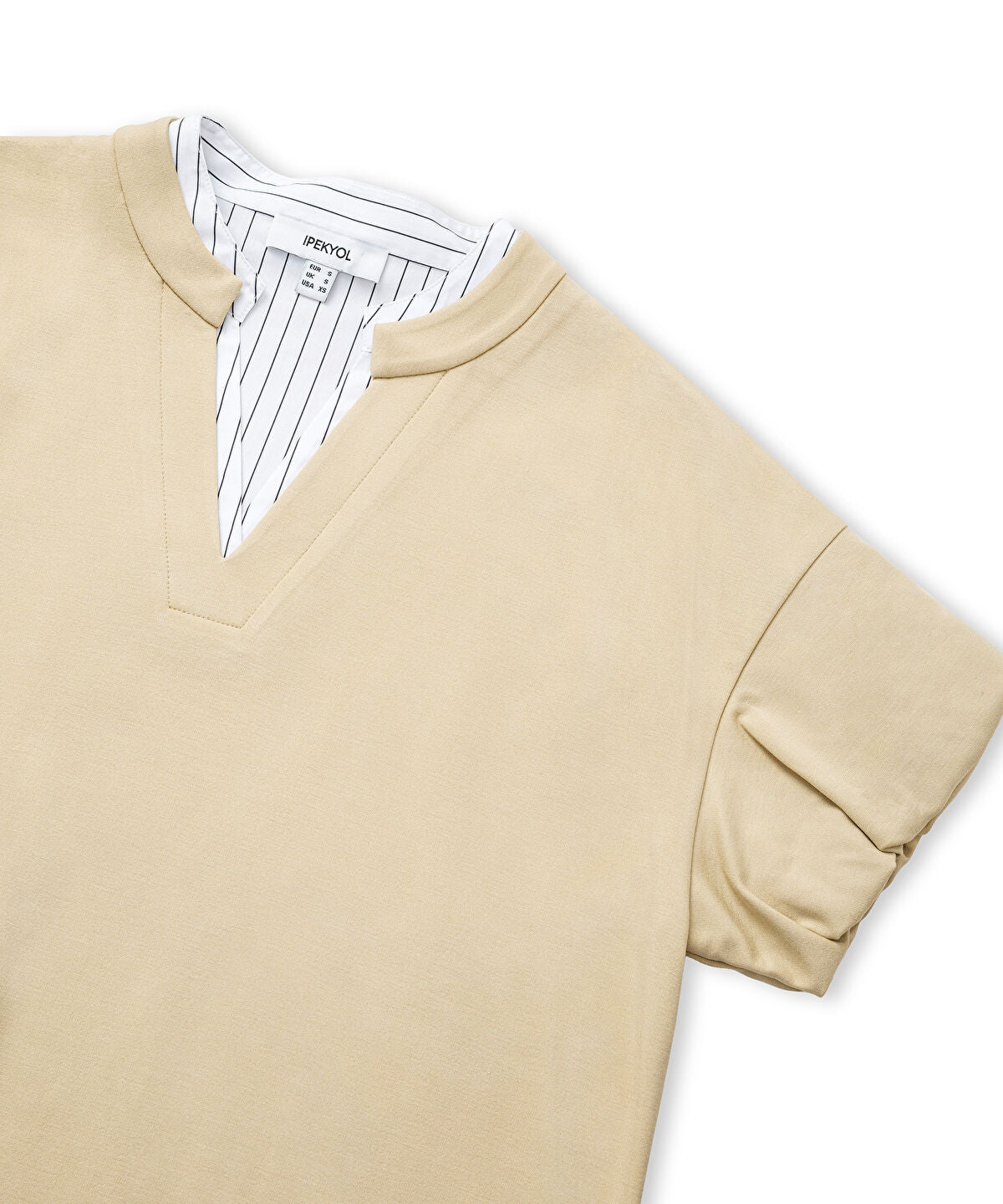 Zoomed Layered-Effect Balloon-Sleeve T-Shirt