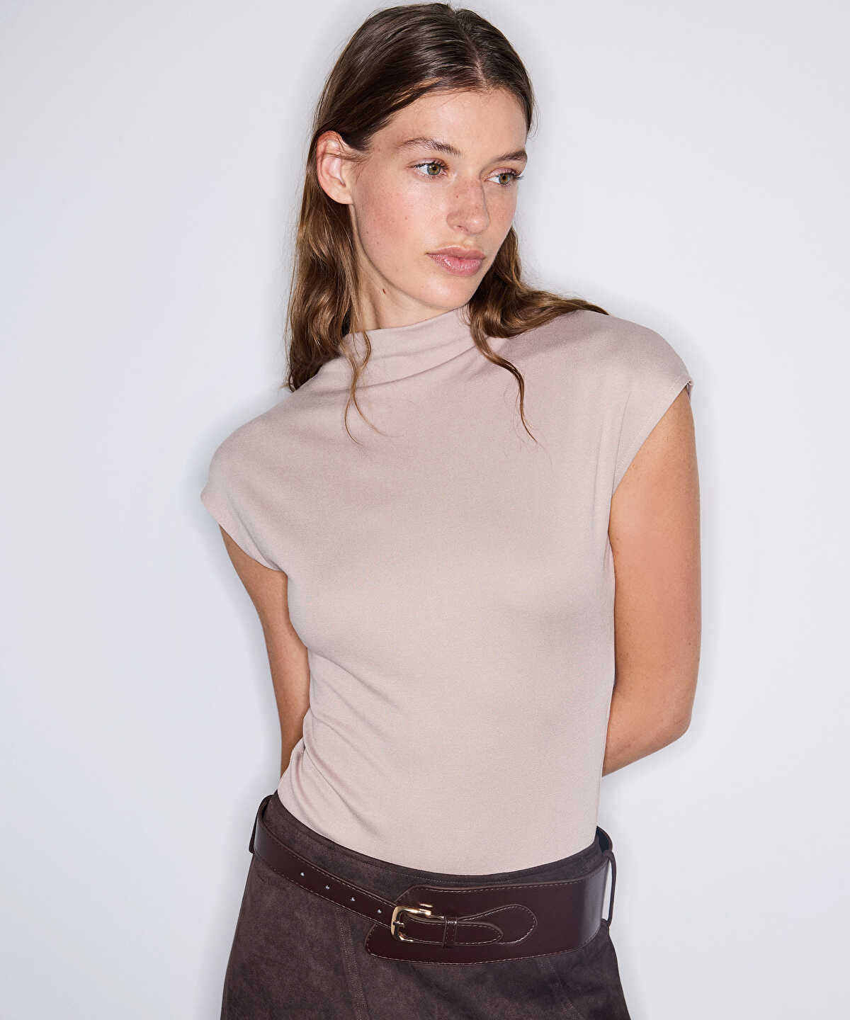 Basic High-Neck Bodysuit