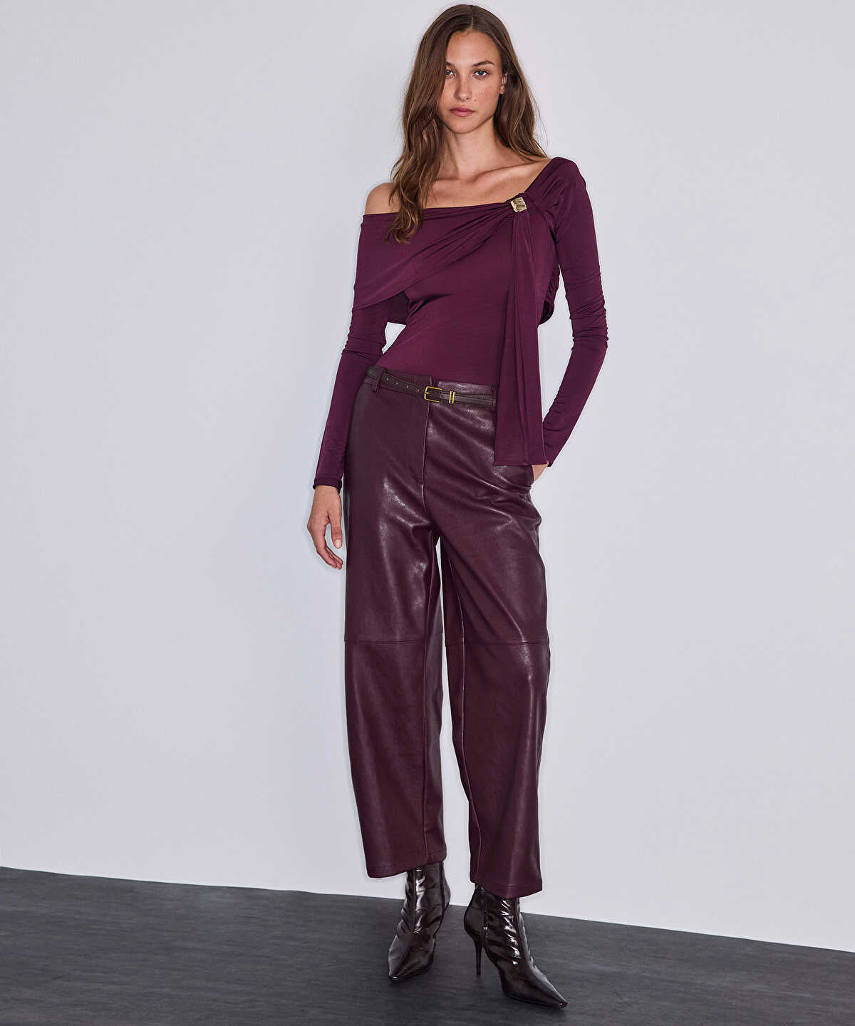 Asymmetric Off-Shoulder Bodysuit