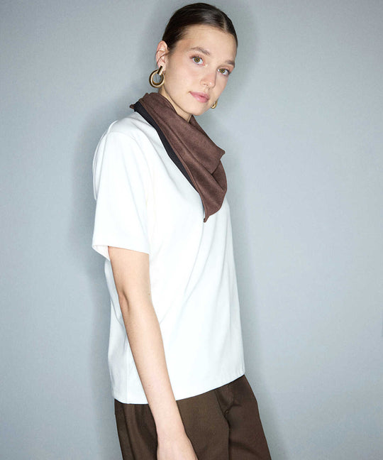 T-Shirt with Detachable Scarf