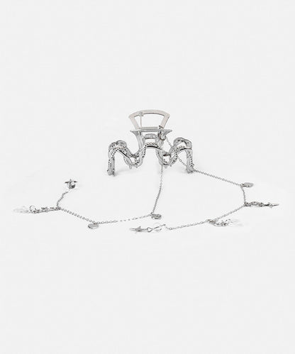 Spiral Chain Hair Clip