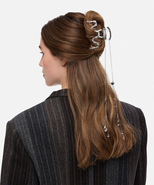 Spiral Chain Hair Clip