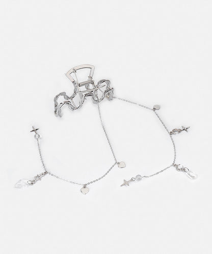 Spiral Chain Hair Clip