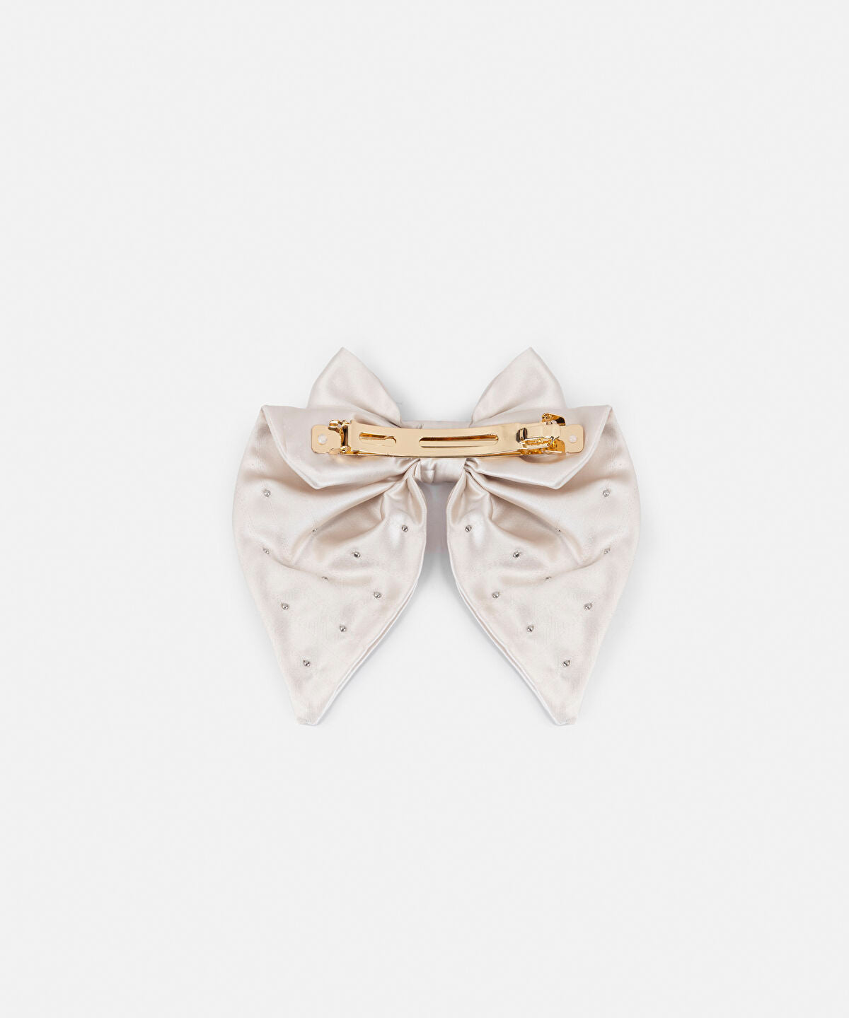 Zoomed Faux Pearl Bow Hair Clip