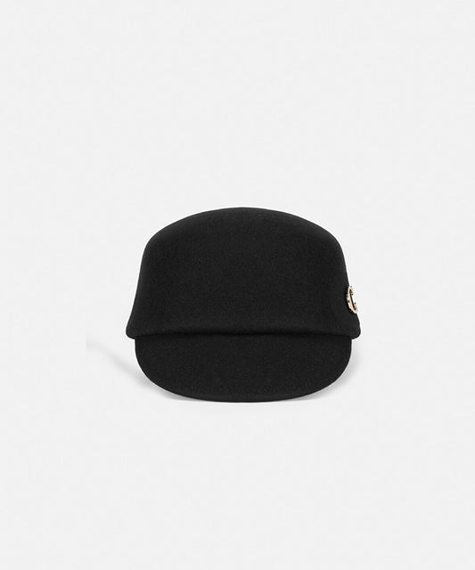 100% Wool Hat with Metal Buckle