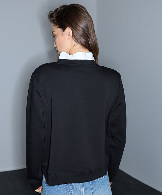 Tie-Neck Sweatshirt