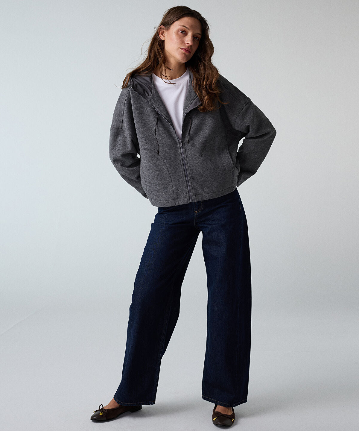 Zoomed Hooded Combination Sweatshirt
