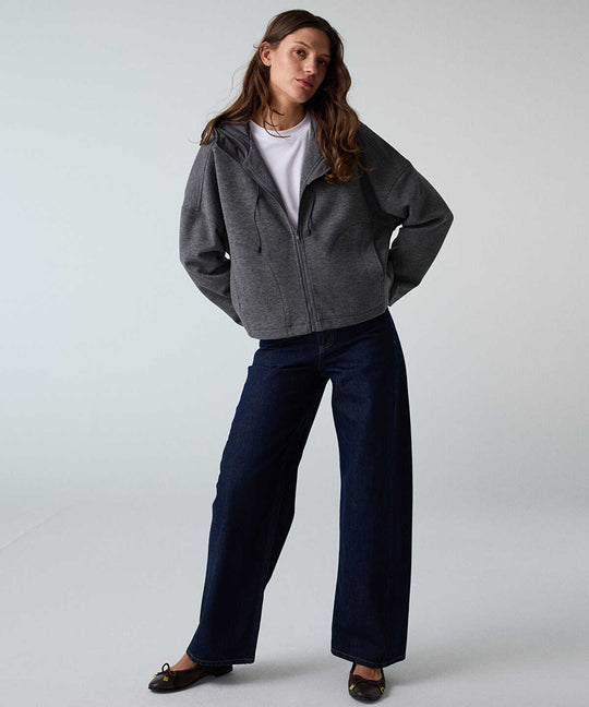 Hooded Combination Sweatshirt